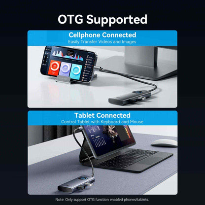 Vention 5'i 1 arada USB-C 8K LED Ekranlı Bağlantı İstasyonu