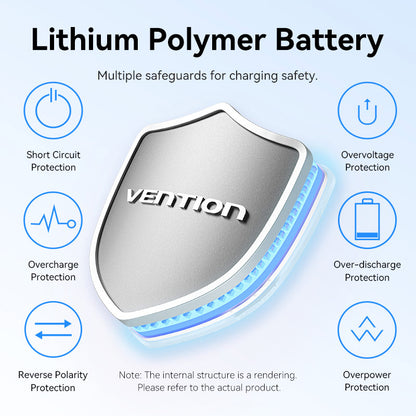 <tc>Vention</tc> Batterie externe 10 000 mAh (USB-C + Lightning + USB-A) 22,5 W avec écran LED