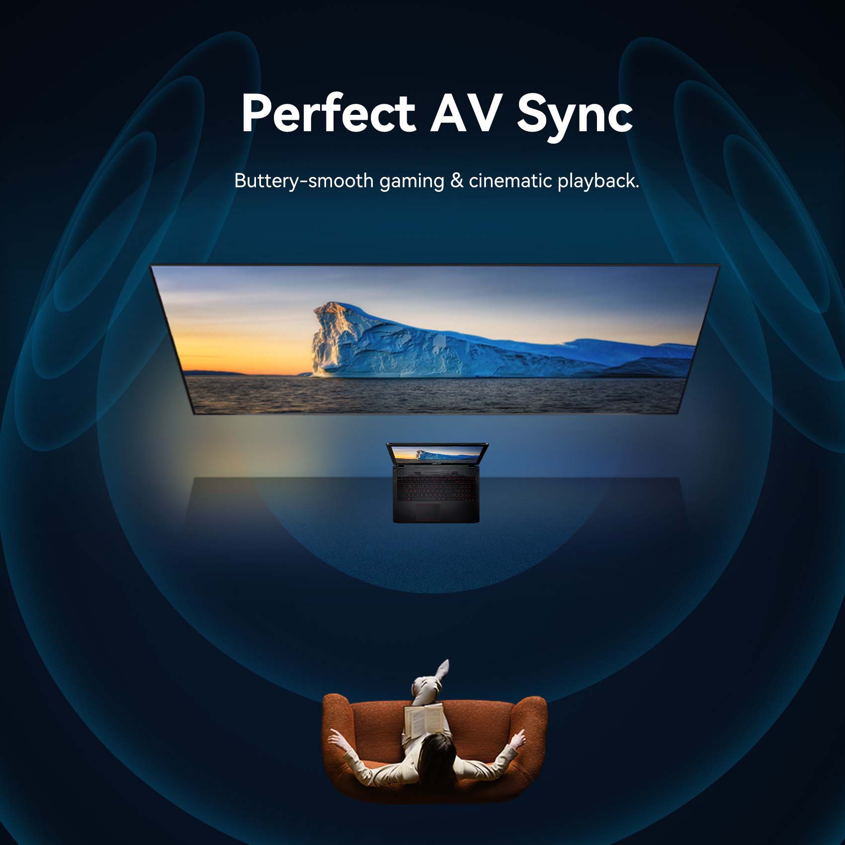 Vention 4K Fiber Optic HDMI™ Male to Male Cable