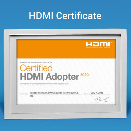 HDMI 90 Degree Male to Female Adapter Black