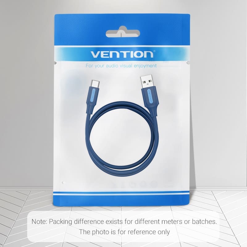 USB 2.0 A Male to C Male 3A Cable 2M Deep Blue