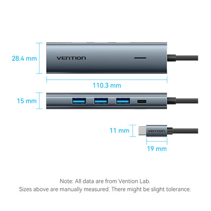 Vention 5-in-1 USB-C Hub
