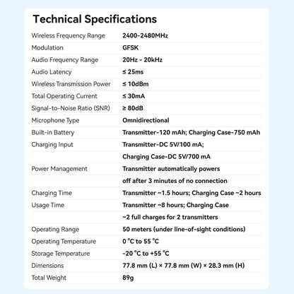 Vention Wireless Clip-On Microphone