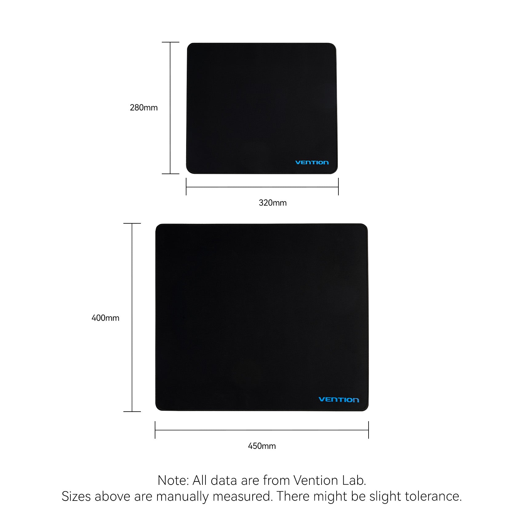 Vention Gaming Mouse Pad Smooth Surface Type Black