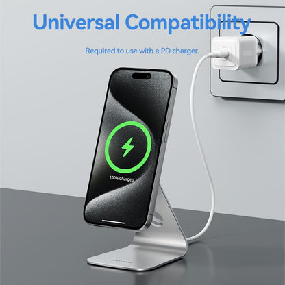 <tc>Vention</tc> 15W magnetischer kabelloser Ladeständer mit MagSafe 1M Silber