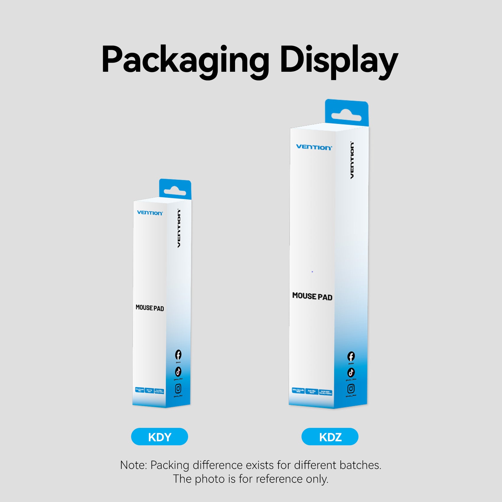 Vention Gaming Mouse Pad Smooth Surface Type Black