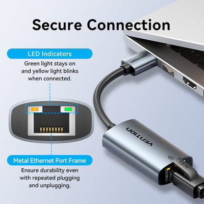 <tc>Vention</tc> Adaptateur USB-A vers Gigabit Ethernet