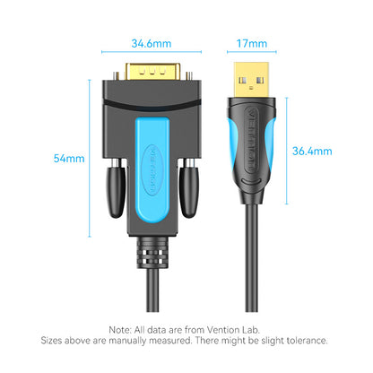 USB to RS232 Serial Converter 1/1.5/2/3M