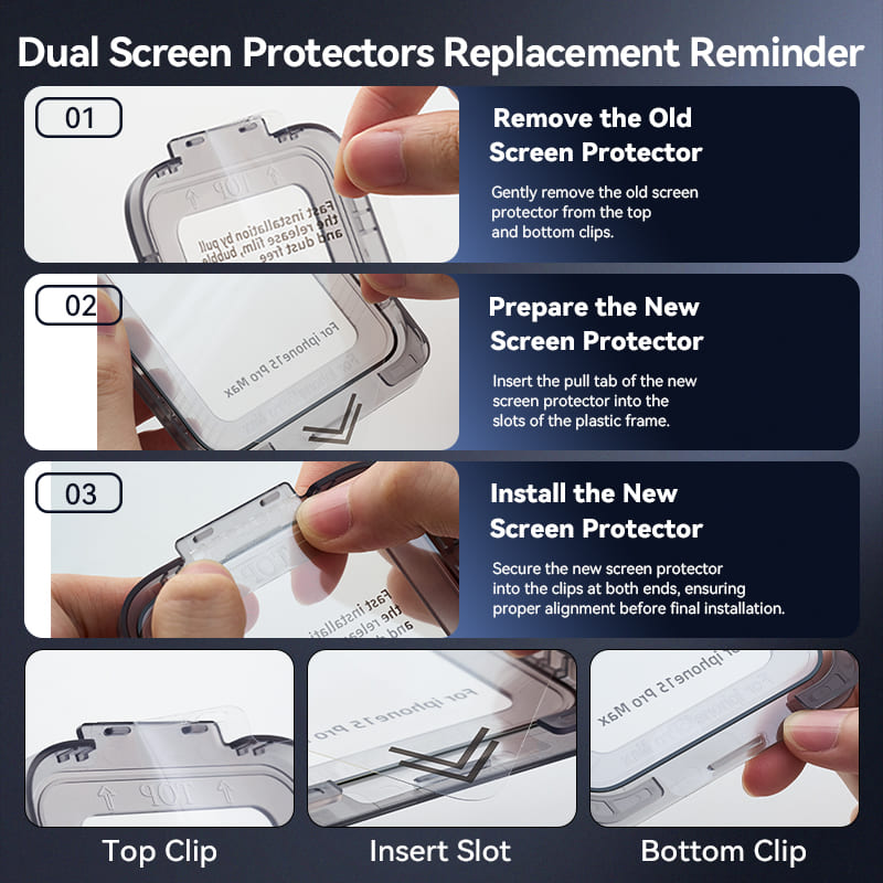 HD Tempered Glass Screen Protector for iPhone 13 6.1" with Dust-Free Installation Tool