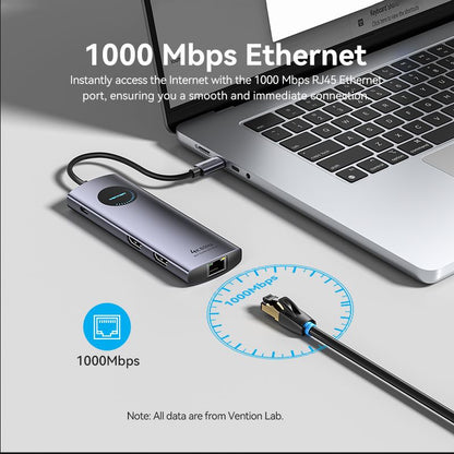 USB-C to HDMI x 2/USB 3.0 x 2/USB 2.0/RJ45/SD/TF/PD MST Docking Station