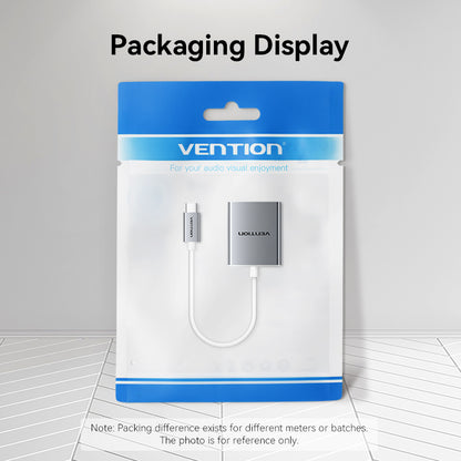 USB-C to VGA Converter 0.15M Silver Aluminium Alloy Type