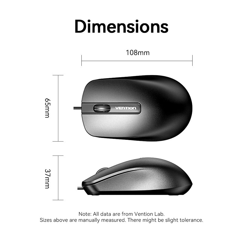 3-Button USB Wired Mouse