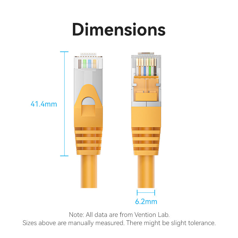 Vention Cat.6A SFTP Patch Cable amarillo