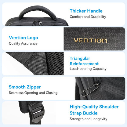 Water-Repellent Laptop Backpack Black