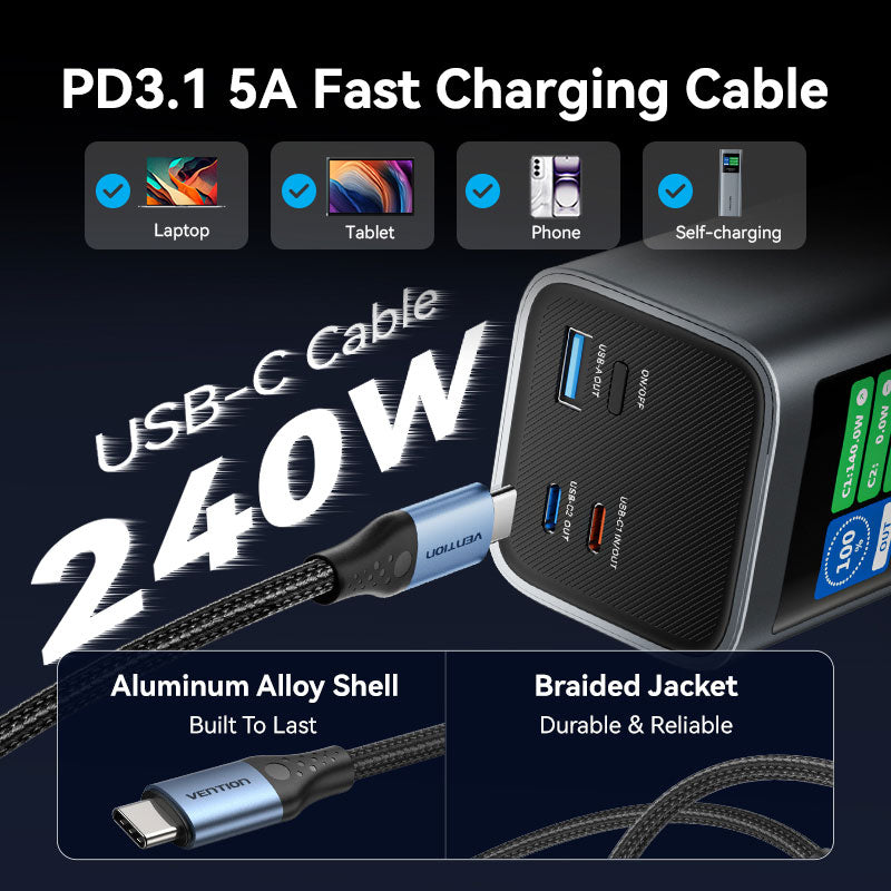 Vention 27000mAh Power Bank 140W