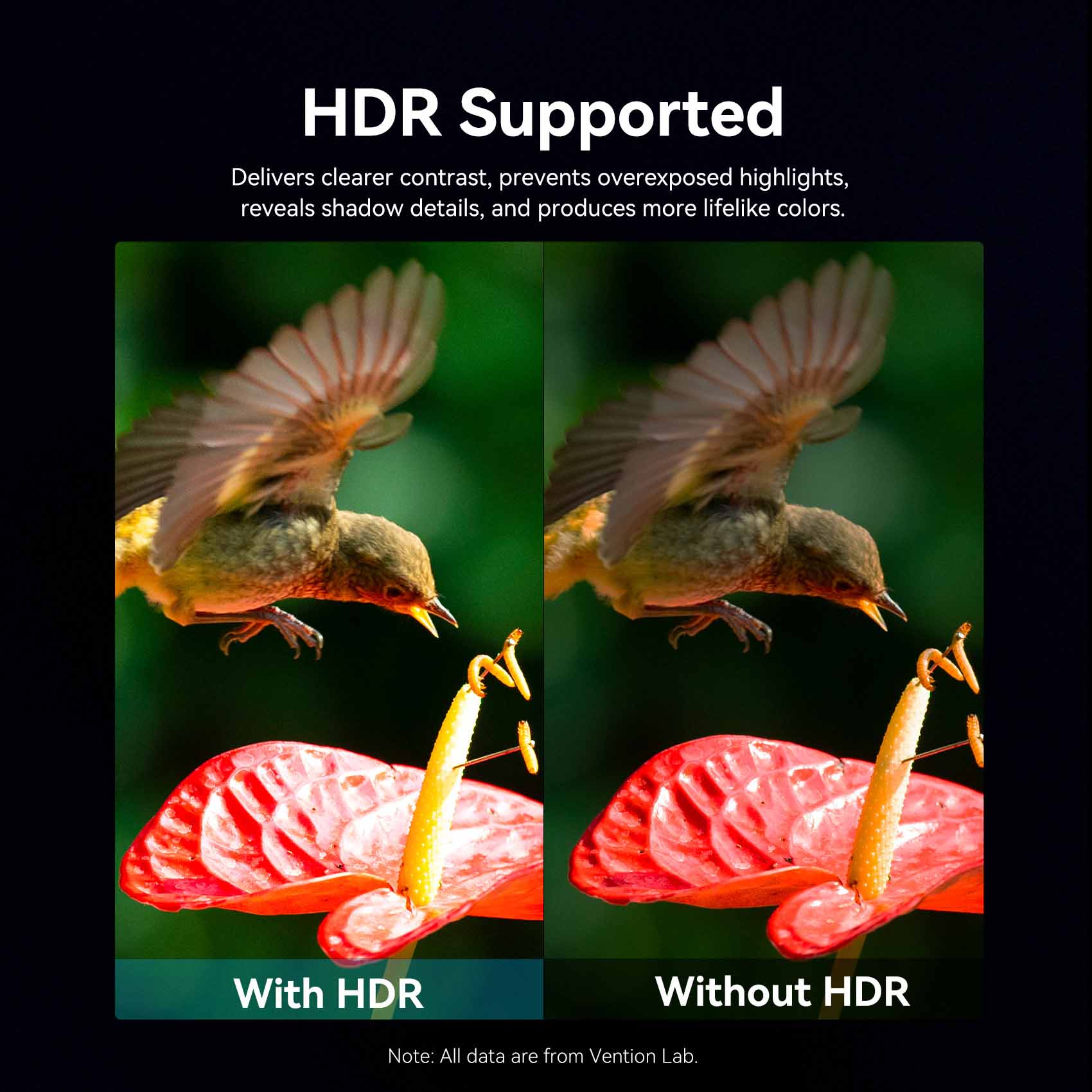 Vention 4K Fiber Optic HDMI™ Male to Male Cable