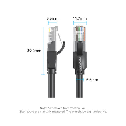 Vention Cat.6 UTP Patch Cable Black