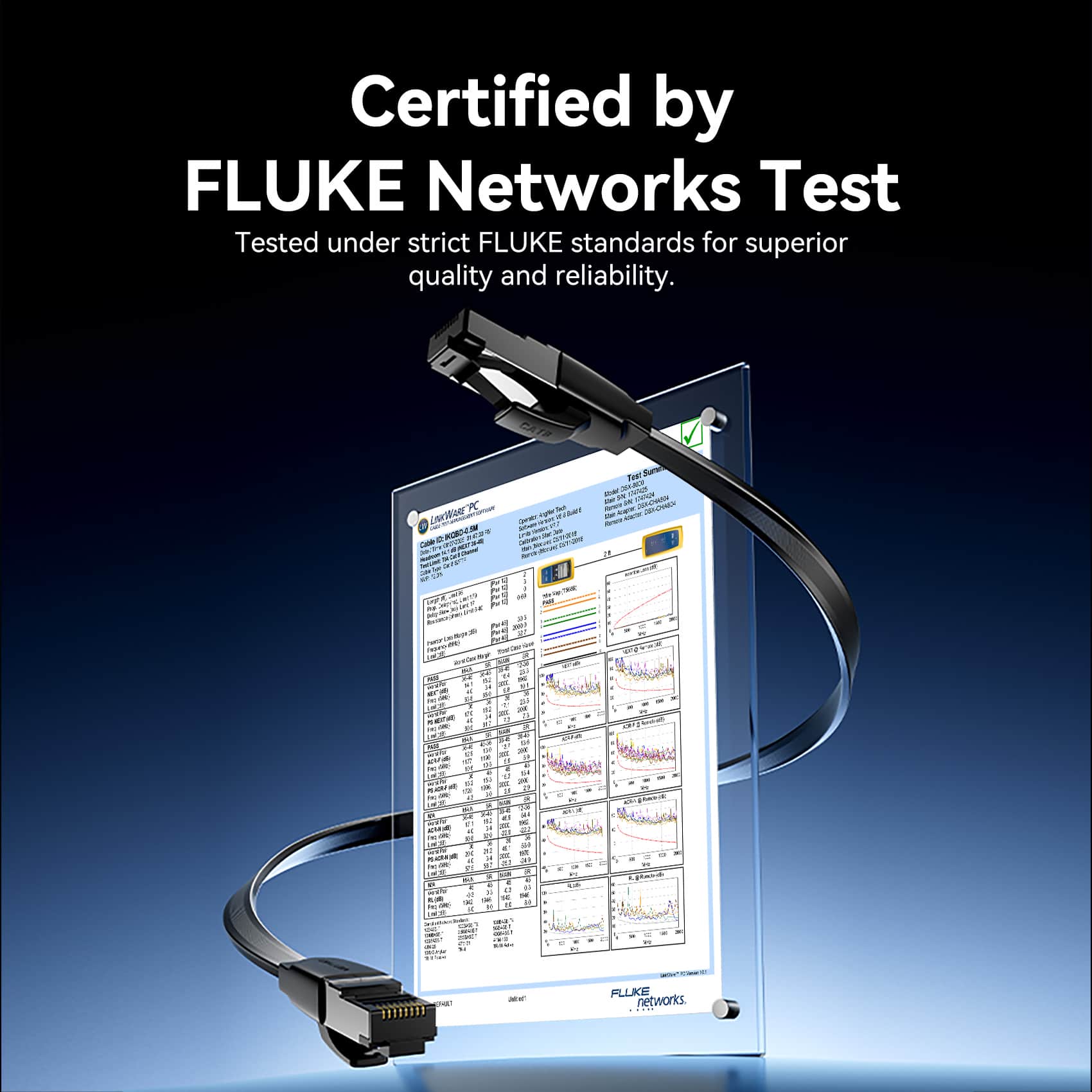 Vention Flat Cat8 Ethernet Patch Cable