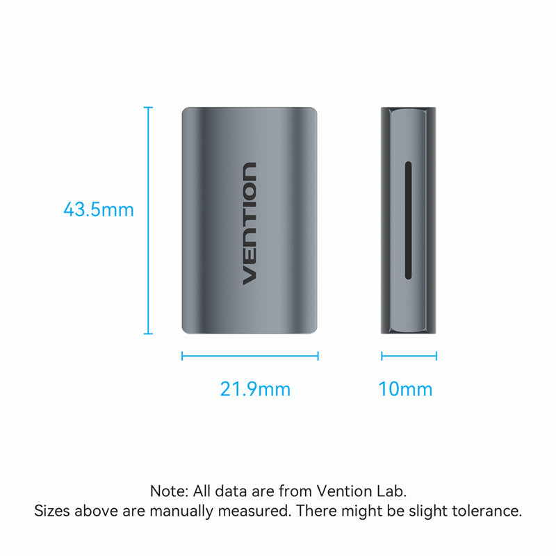 HDMI Female to Female Repeater Gray Aluminum Alloy Type