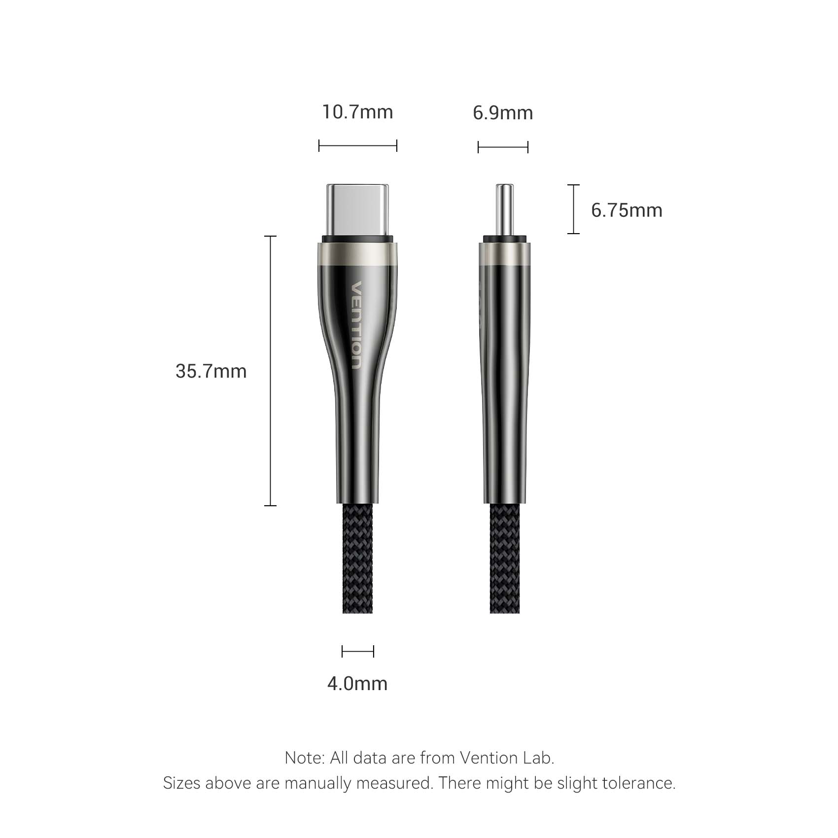 Vention USB 2.0 C Male to C Male 5A Cable