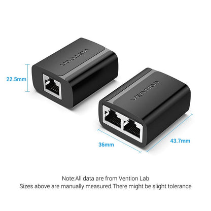 Vention RJ45 Splitter Adapter Black PVC Type