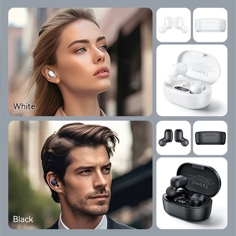 True Wireless Bluetooth Earbuds Tiny T15 Black