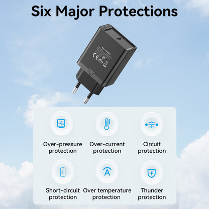 Vention 1-Port USB-C Wall Charger 30W EU-Plug