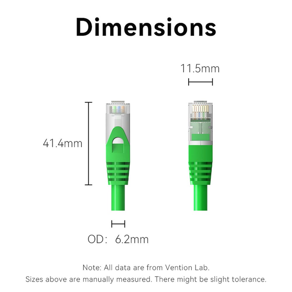 <tc>Vention</tc> Соединительный кабель Ethernet Cat6A SFTP