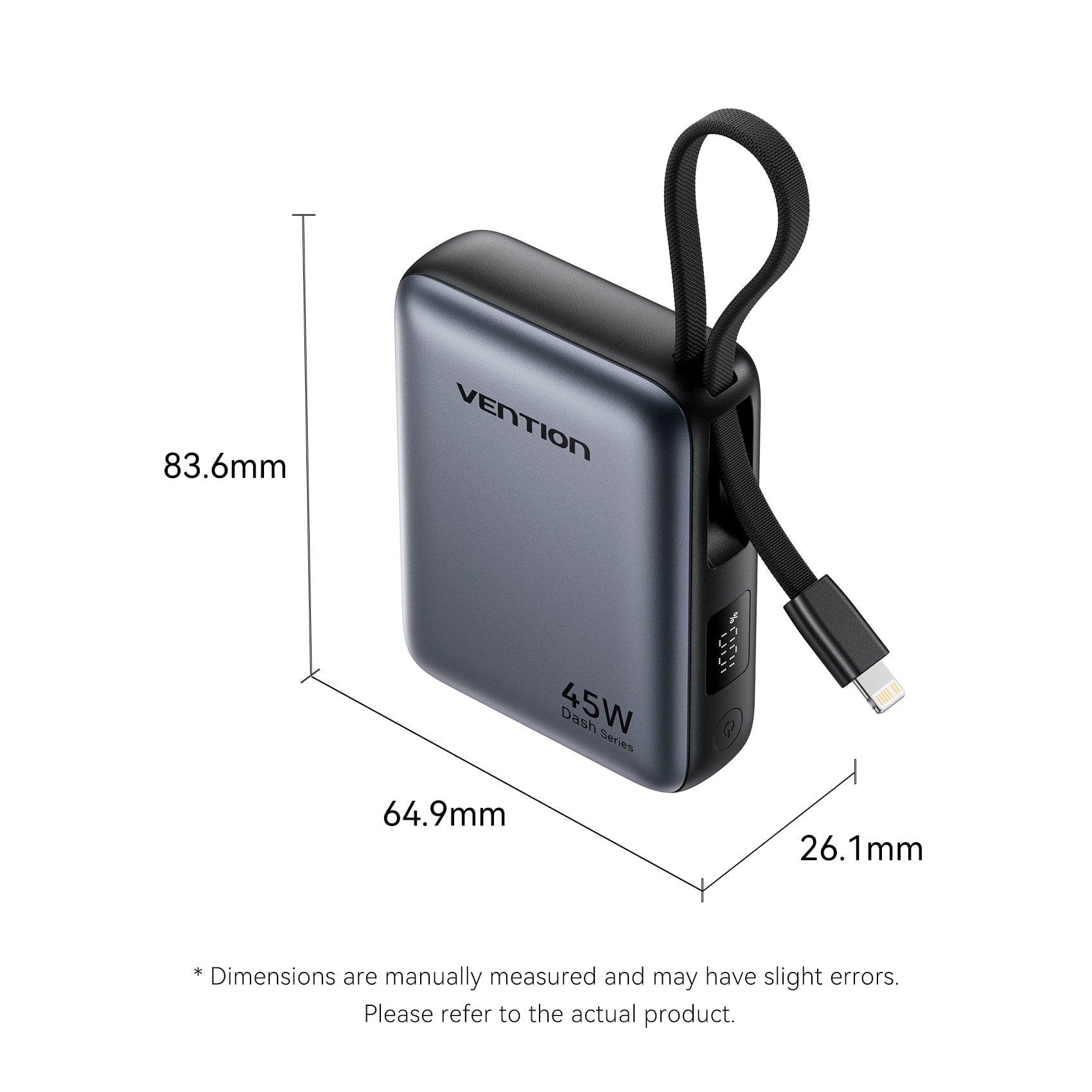 Vention 10000mAh Mini Power Bank 45W