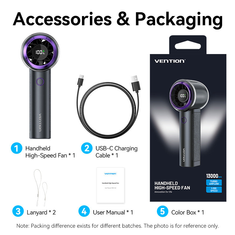 Vention Handheld High-Speed Fan