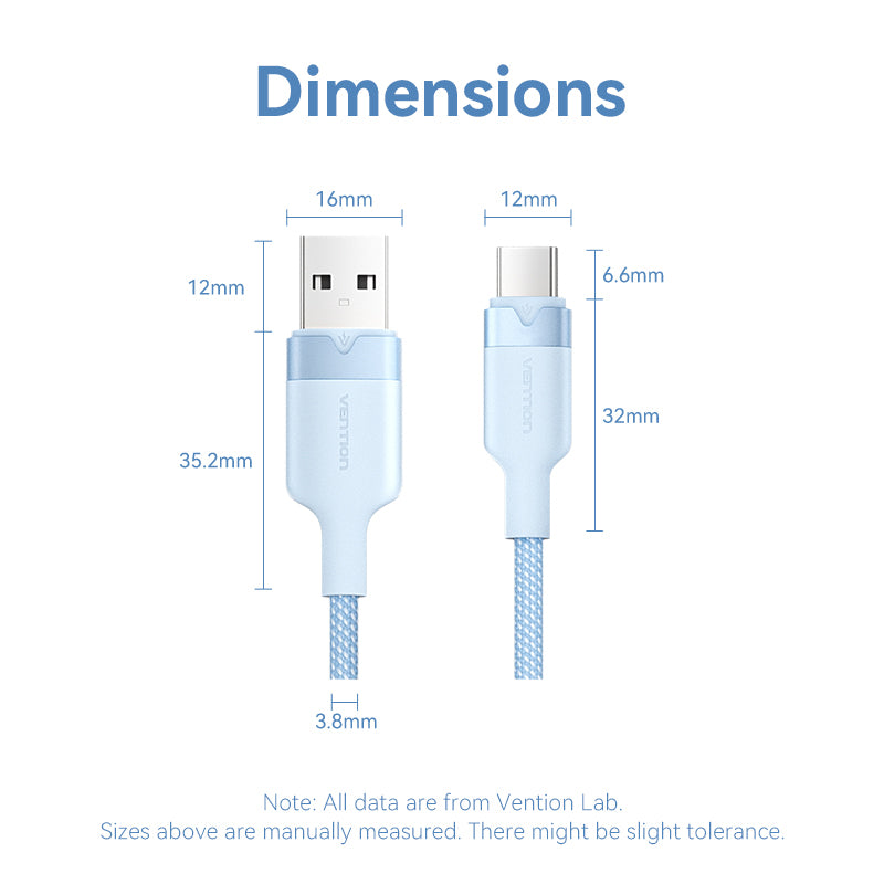 Vention USB 2.0 A Male a C Male