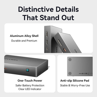 <tc>Vention</tc> Estación de acoplamiento DisplayLink USB-C 11 en 1
