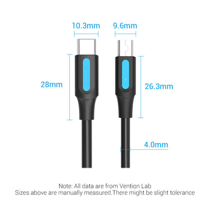 Vention USB 2.0 C Male to Mini-B Male 2A Cable