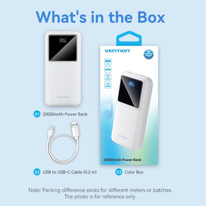 Vention 20000mAh Power Bank 22.5W