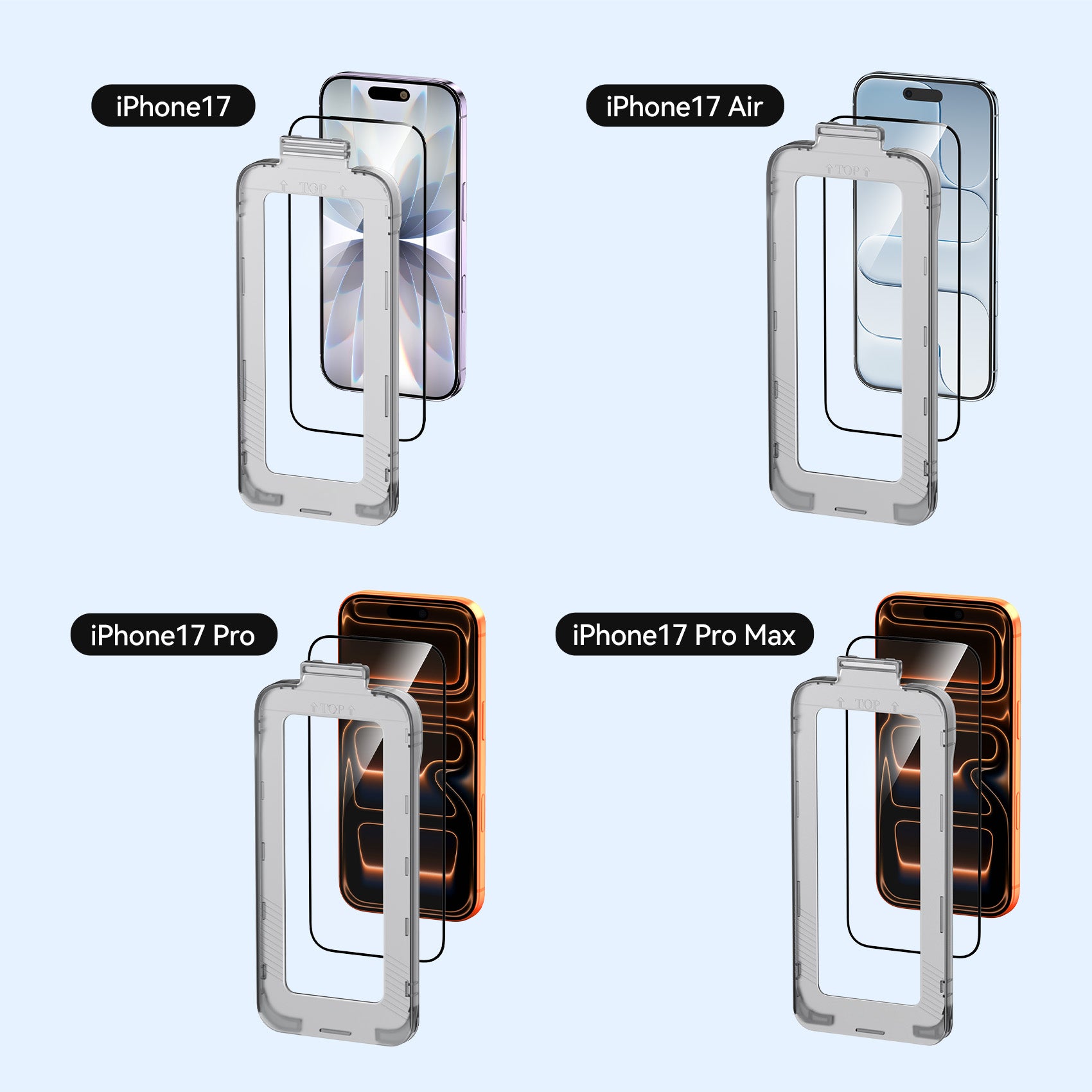 Vention HD Tempered Glass Screen Protector for iPhone 17/iPhone 17 Air/ iPhone 17 Pro/ iPhone 17 Pro