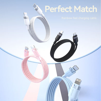 USB 2.0 Type-C Male to Lightning Male 3A Cable