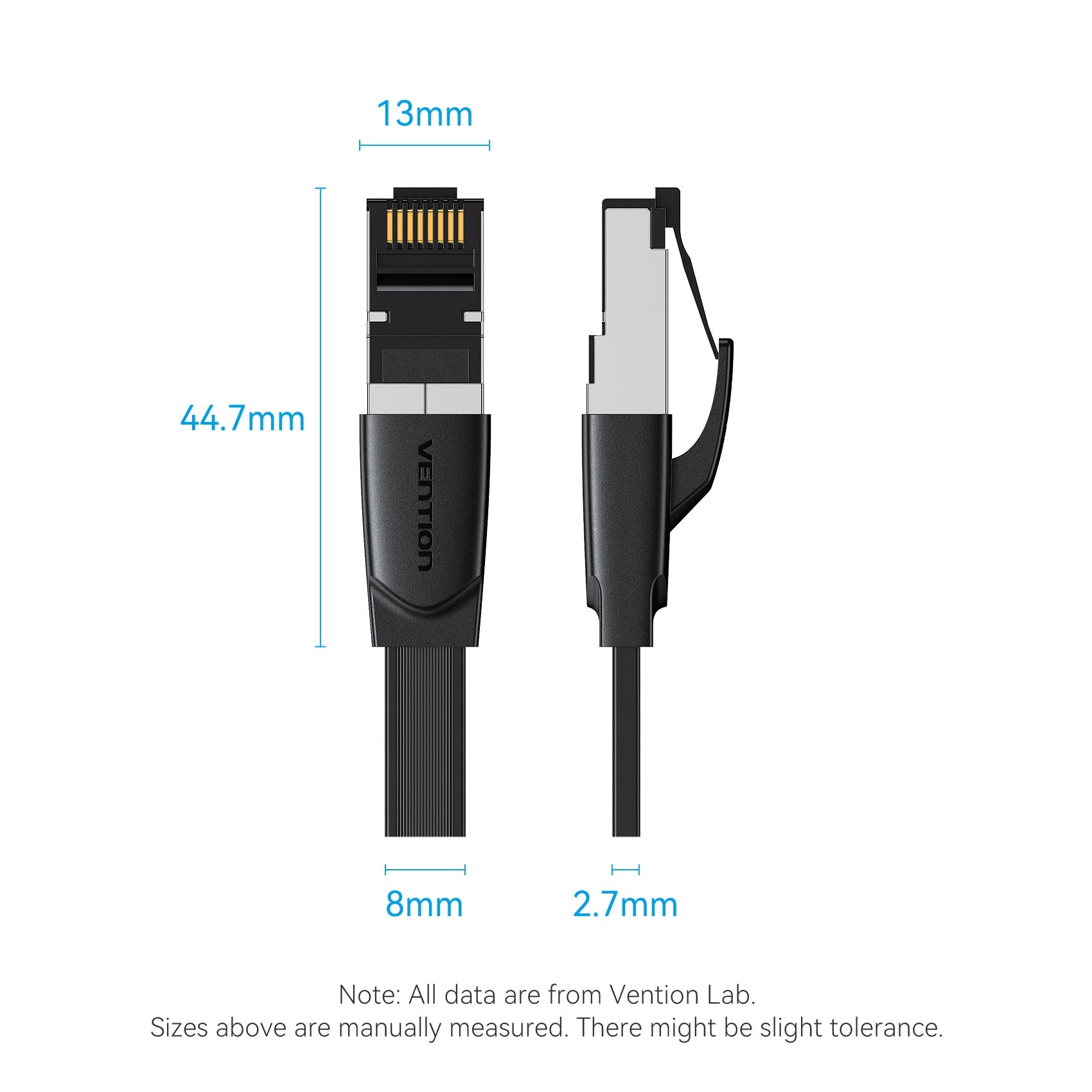 Vention Flat Cat8 Ethernet Patch Cable