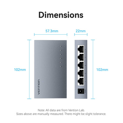 Vention 5-Port 100Mbps Ethernet Switch
