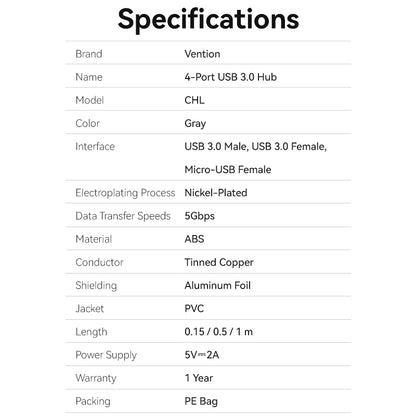 <tc>Vention</tc> Hub USB 3.0 5 en 1