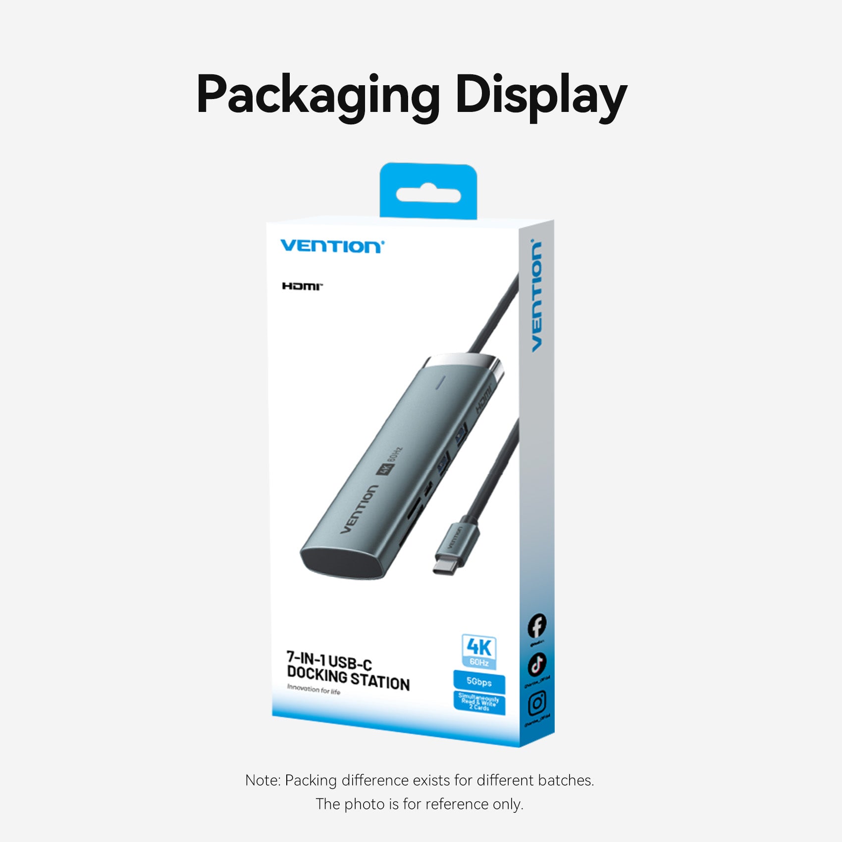 Vention 7-in-1 USB-C Docking Station
