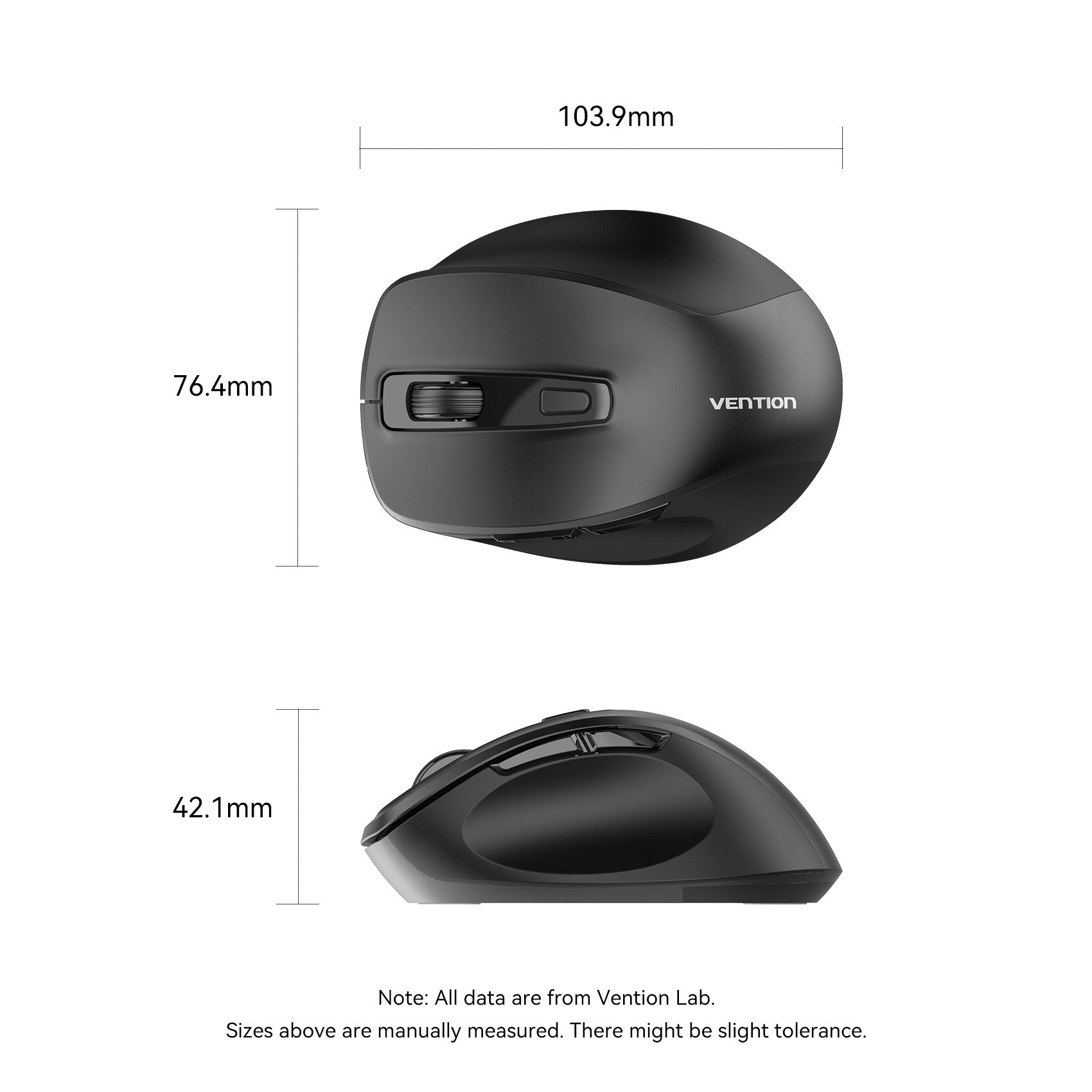 Vention 2.4G Wireless Ergonomic Mouse