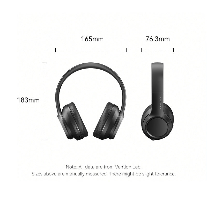 Vention Wireless On-Ear Headphones SoundMate S12 Black