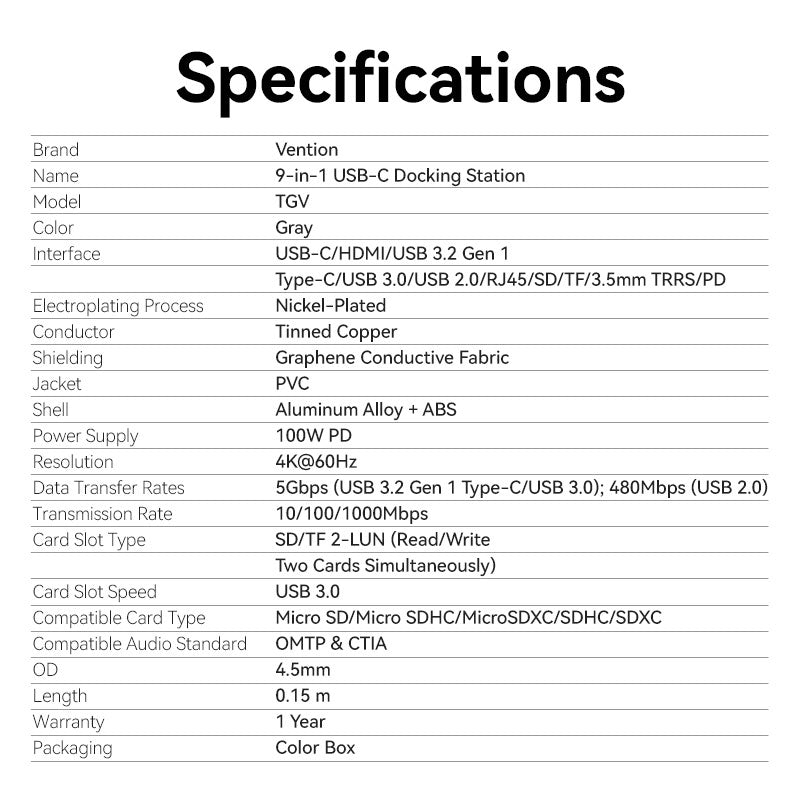 9-in-1 USB-C Docking Station