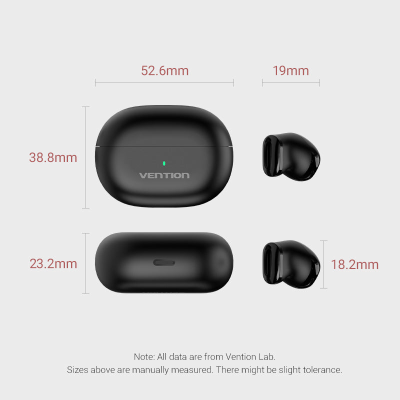 True Wireless Bluetooth Earbuds Tiny T12 Black/White