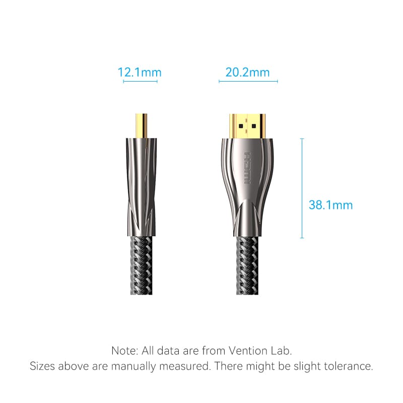 Cotton Braided 4K HDMI Male to Male Cable