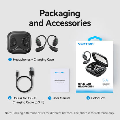 <tc>Vention</tc> Headphone Nirkabel Bluetooth OpenEar OpenBeat O15 Hitam