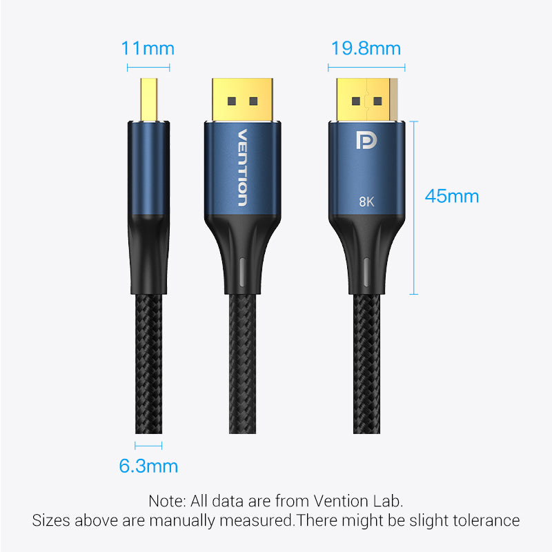 Vention 8K DisplayPort кабель