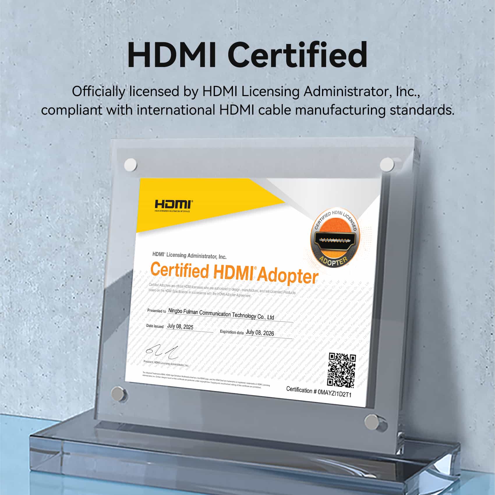 Vention Detachable Optical HDMI-A Male to HDMI-D + HDMI-A Male 4K Cable