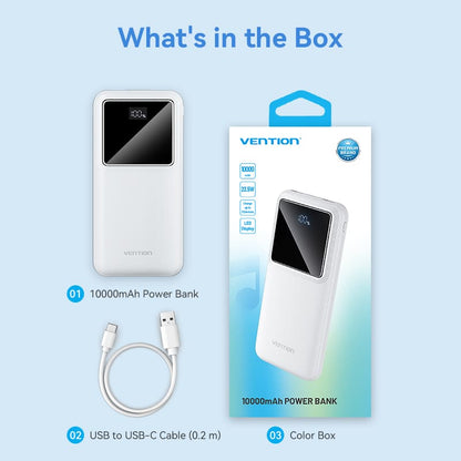 <tc>Vention</tc> Batería externa de 10000 mAh y 22,5 W