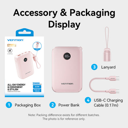 Vention 20000mAh Power Bank 22.5W